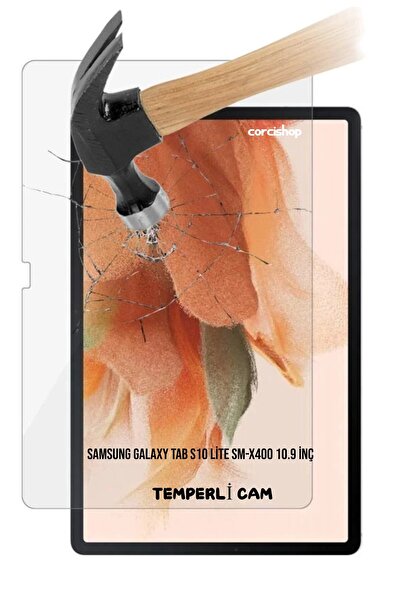 corcishop Samsung Galaxy Tab S10 Lite SM-X400 Modeli İle Uyumlu Kırılmaz Tabl...