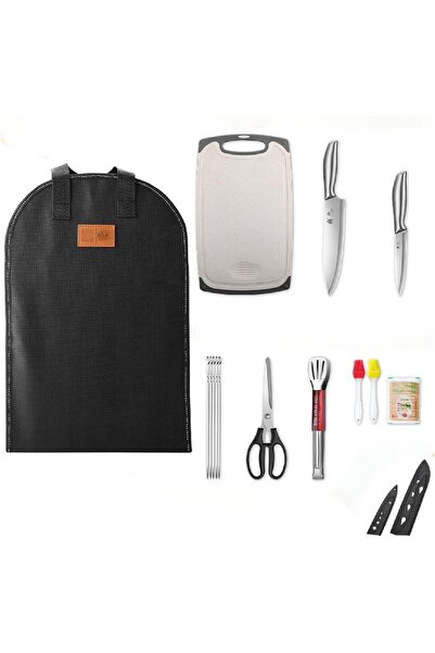 AutoFamily مجموعة أدوات المطبخ المحمولة الفاخرة من أوتو فاميلي، مكونة من 12 ق...