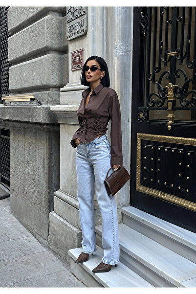 Bak Moda Poplin Brown Shirt