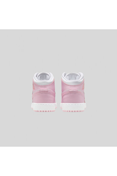 Nike Air Jordan 1 Mid Pink Foam Fire Red (GS)