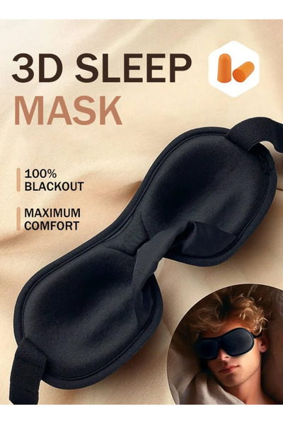 Bliszaar Sleep Mask 100% Blackout Eye Masks for Sleep with Earplug