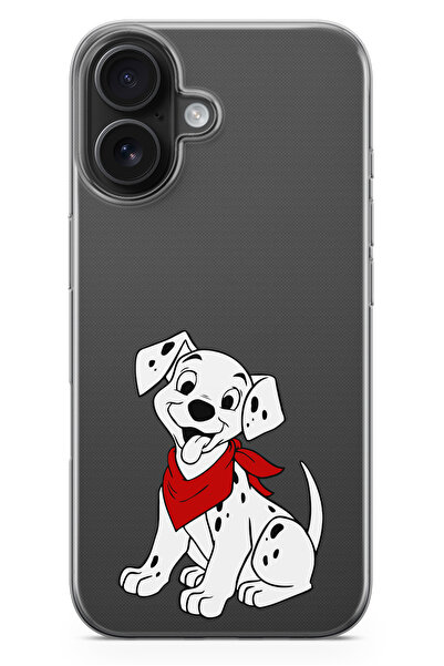 moonset Iphone 17 Uyumlu Dalmaçyalı Tasarımlı Baskılı Şeffaf Telefon Kılıfı