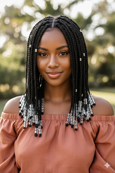 KANİNCHEN Transparent Color Hair Bead Hair Accessory Braiding Hair Beads