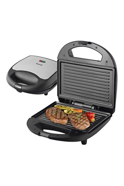 SAACHİ صانعة الساندويتشات 700-800 واط NL-SM-4659-BK أسود/رمادي