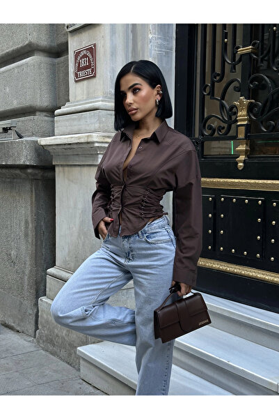 Bak Moda Poplin Brown Shirt