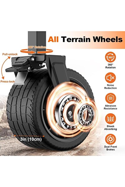 ZAICA Collapsible Folding Camping Wagon (AF-Black)