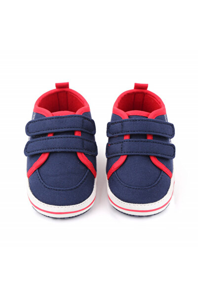 Superbaby baby booties for first steps, with double hedgehog, navy blue with ...