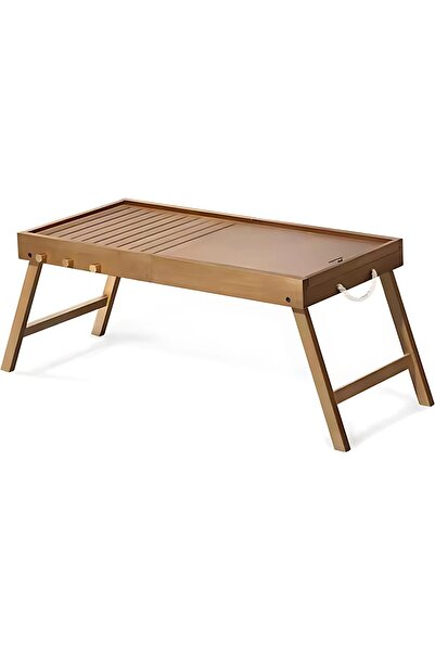 AutoFamily طاولة تخييم خشبية فاخرة قابلة للطي من أوتو فاميلي - محمولة، متينة ومتعددة الوظائف، محمولة