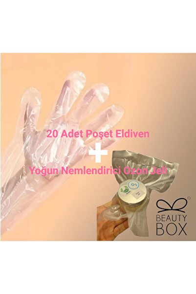 Beauty Box 20 Adet Kokusuz Poşet Eldiven ve Zeytinyağı Ozon Jeli Seti – El Ba...