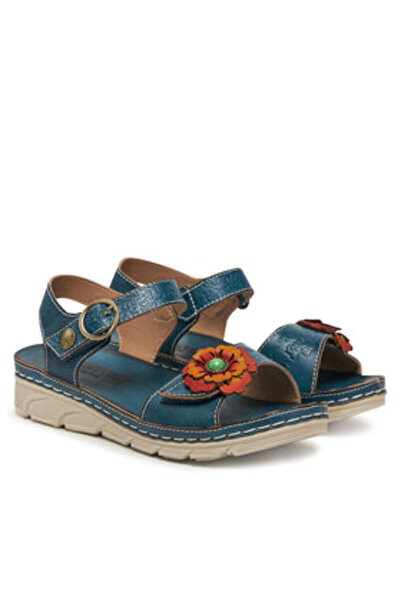 LAURA VITA γυναικεία σανδάλια DORRY 03 μπλε