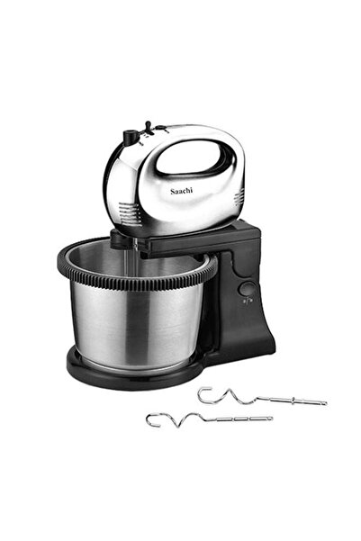 SAACHİ Hand Mixer With Bowl 2.5 L 250 W NL-HM-4157CB-BK Black/Silver