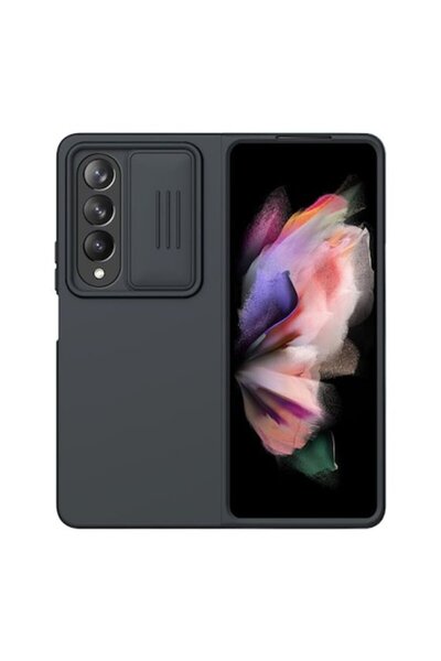 Nillkin Carcasă pentru Galaxy Z Fold 4, protecție cameră Silky, TPU, neagră