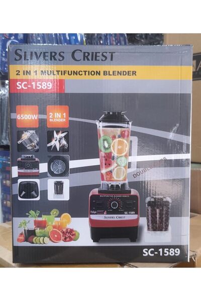 Generic خلاط Slivers Criest متعدد الوظائف 2 في 1 موديل SC-1589 بقوة 6500 واط