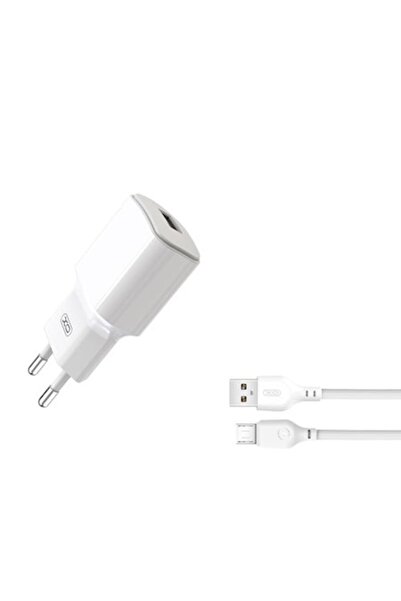 Xo Network Charger L73, USB, 12W, 2.4A, Micro-USB Cable Included, White
