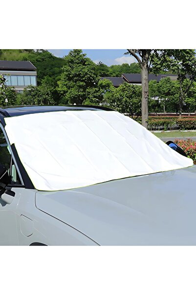 AutoFamily AUTO FAMILY All-Weather Car Windshield, Sun Shade Cover – (L - (16...