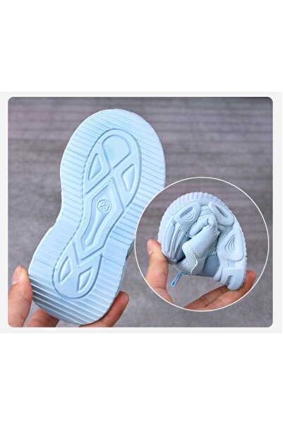 Superbaby Adidasi bleu cu luminite - Panda eyes