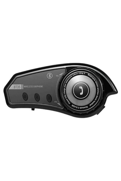 BONJUX BT35 Rgb Renkli Işıklı ve Yüksek Sesli Bluetooth Kask Intercom /motosiklet Interkom Kulaklık