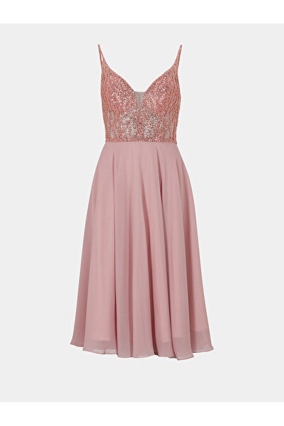 Hey Kyla Γυναικείο Φόρεμα Κοκτέιλ 5AC106HK Ροζ