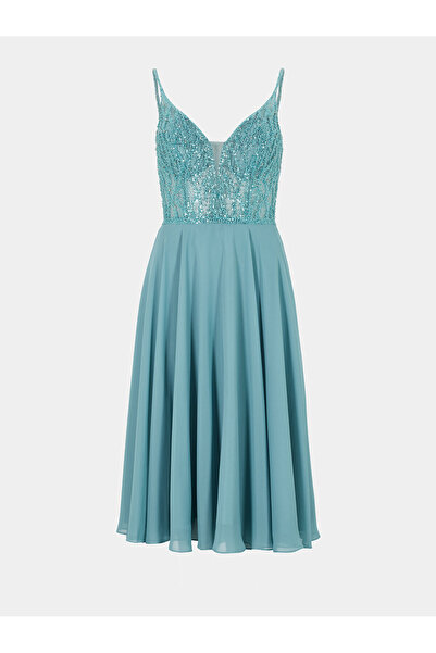 Hey Kyla Γυναικείο Φόρεμα Κοκτέιλ 5AC106HK Μπλε