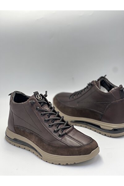 GÜLERSHOES Εγγυημένα Γνήσιο Δέρμα Αδιάβροχη Αντιολισθητική Σόλα Ορθοπεδικές Χειμερινές Ανδρικές Μπότες Μέγεθος 40-41-42-43-44