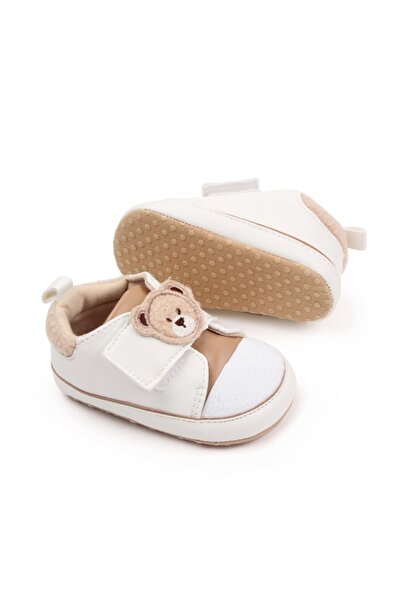 Superbaby Tenisi crem cu alb - Teddy