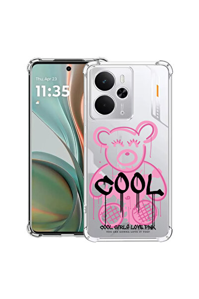 bestcase Carcasă antișoc pentru Poco M7 Pro 5G, cu design Teddy Bear Cool Pink, 2099994 AS 1551