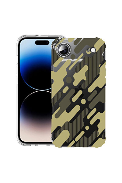 bestcase Carcasă antișoc pentru Apple iPhone 17 Air, camuflaj verde, 2052027 ...