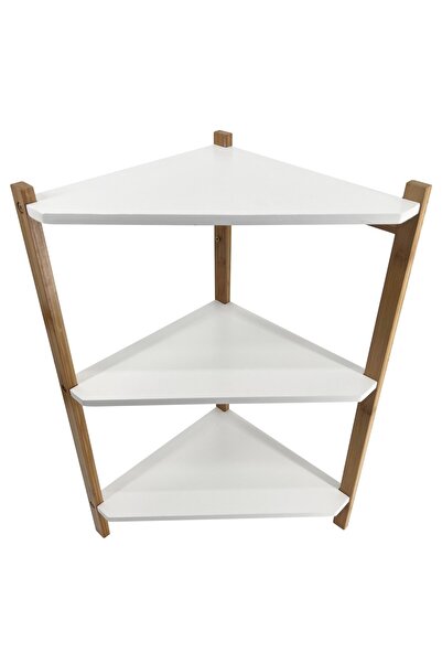 KADDA Raft de baie din bambus Bamboo ML220636, 3 rafturi, 32,5 x 32,5 x 63 cm