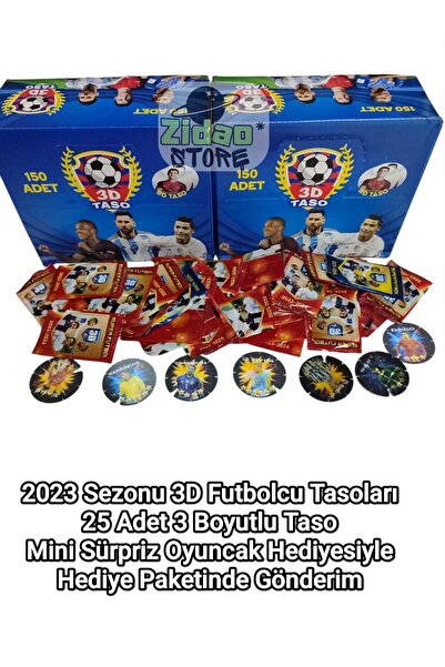 Emrah Gültekin 2023 Sezonu 3D Futbolcu Tasoları 25 Adet | Hediye Paketinde Mi...