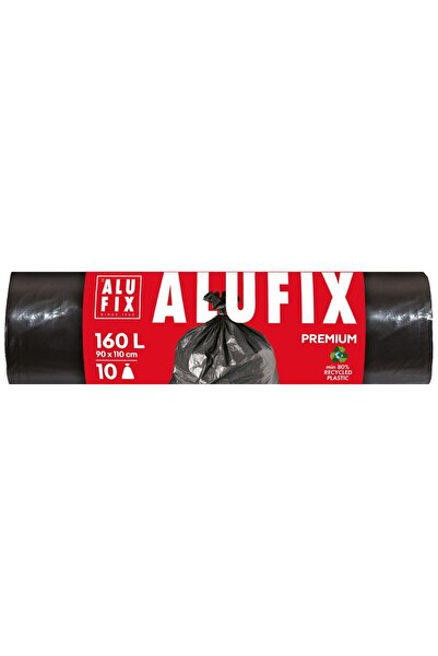 alufix Saci de gunoi profesionali, negri, 160L, 10 buc.