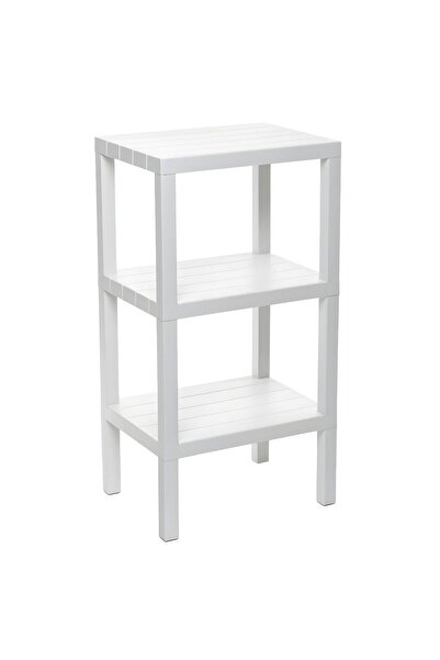 Tatay Polypropylene bathroom shelf S 4481201, floor mounting, white finish, t...
