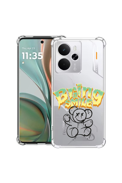 bestcase Carcasă antișoc pentru Realme 14 5G, Teddy Bear Braing Smile, 205202...