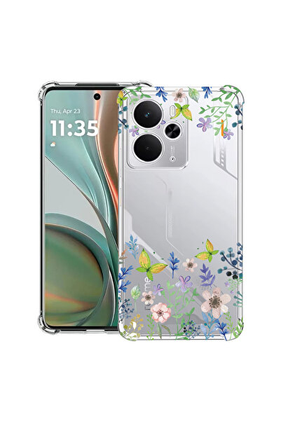 bestcase Carcasă antișoc pentru Poco M7 Pro 5G, cu design cu fluturi și flori, 2099994 AS 95
