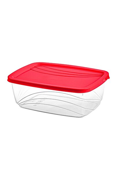 PLASTINA Food storage container, Luna, plastic, rectangular, transparent, 2.5 L