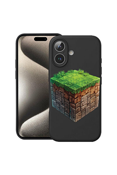bestcase Carcasă premium din silicon pentru Apple iPhone 17, Minecraft World,...