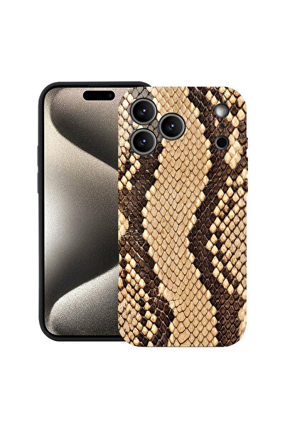 bestcase Θήκη σιλικόνης Premium για Apple iPhone 17 Pro, μοτίβο δέρματος φιδι...
