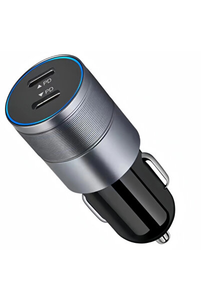 DigikalaX Digital Kala Car Charger Type C, PD Fast Charge 40W, Dual Chip, Grey