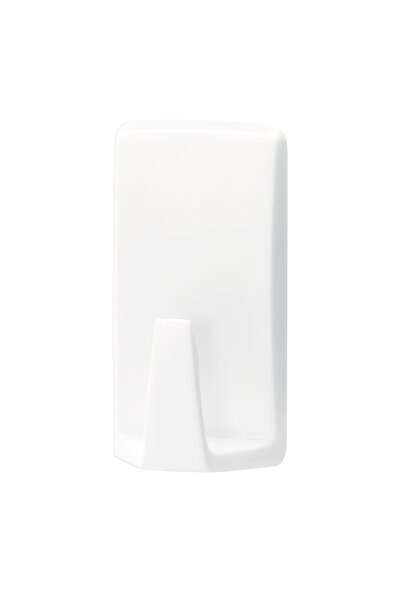Tesa Bathroom Hook Waterproof Classic, adhesive tape included, white, 1 hanger, set of 2 pieces