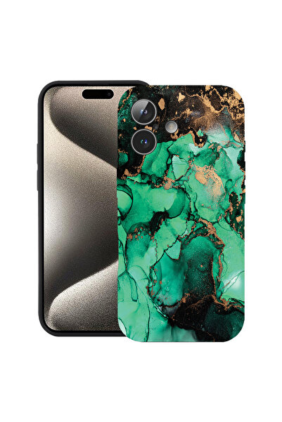 bestcase Carcasă premium din silicon pentru Apple iPhone 17, marmură închisă,...