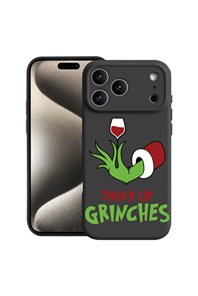 bestcase Силиконов калъф Premium за Apple iPhone 17 Pro Max, Grinches - Drink...