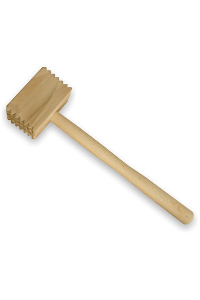 Euro Sangift Ciocan pătrat din lemn, pentru șnițel, 6012, 28 x 6,5 cm