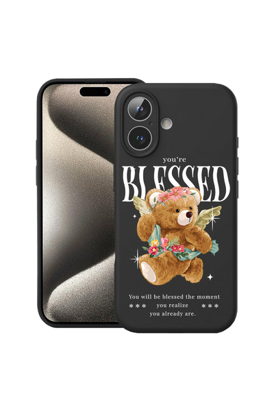 bestcase Carcasă premium din silicon pentru Apple iPhone 17, Teddy Bear Bless...