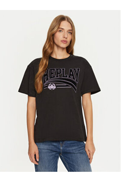 Replay Γυναικείο T-Shirt W3089E.000.23608P Μαύρο