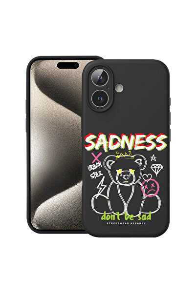 bestcase Carcasă premium din silicon pentru Apple iPhone 17, Teddy Bear Sadne...