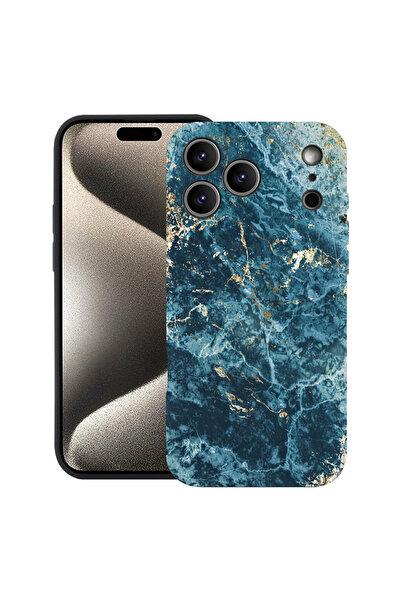 bestcase Premium Silicone Case For Apple iPhone 17 Pro Max, Marble - Green An...