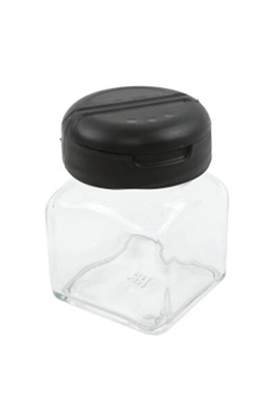 KASEMI Spice Container, Kasemi, Plastic + Transparent Glass, 5.5 x 5.5 x 8 cm, 120 ml