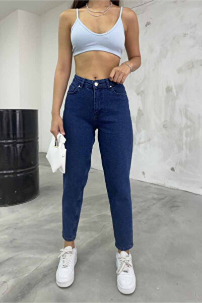 sion jeans Класичні 90-ті Темно-сині джинси Жіночі джинси з високою талією