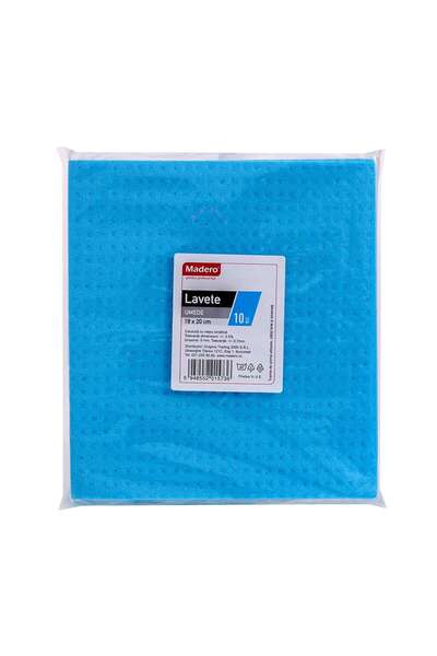 Madero Madero wet wipe, blue, 18 x 20 cm, 10 pcs / set