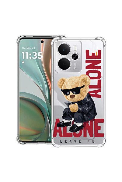 bestcase Carcasă antișoc pentru Realme 14 5G, Ursuleț de pluș Leave Me Alone,...