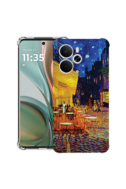 bestcase Αντικραδασμική θήκη για Realme 14 5G, βεράντα Van Gogh Café τη νύχτα...